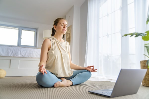 online meditation home office